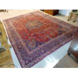 Decorative Persian carpet square {394cm L x 290cm W}