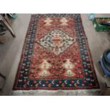 Early 20th C. Persian Rug. {200 cm H x 126 cm W}.