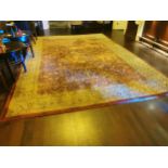 Decorative carpet square {452 cm L x 305 cm L}.