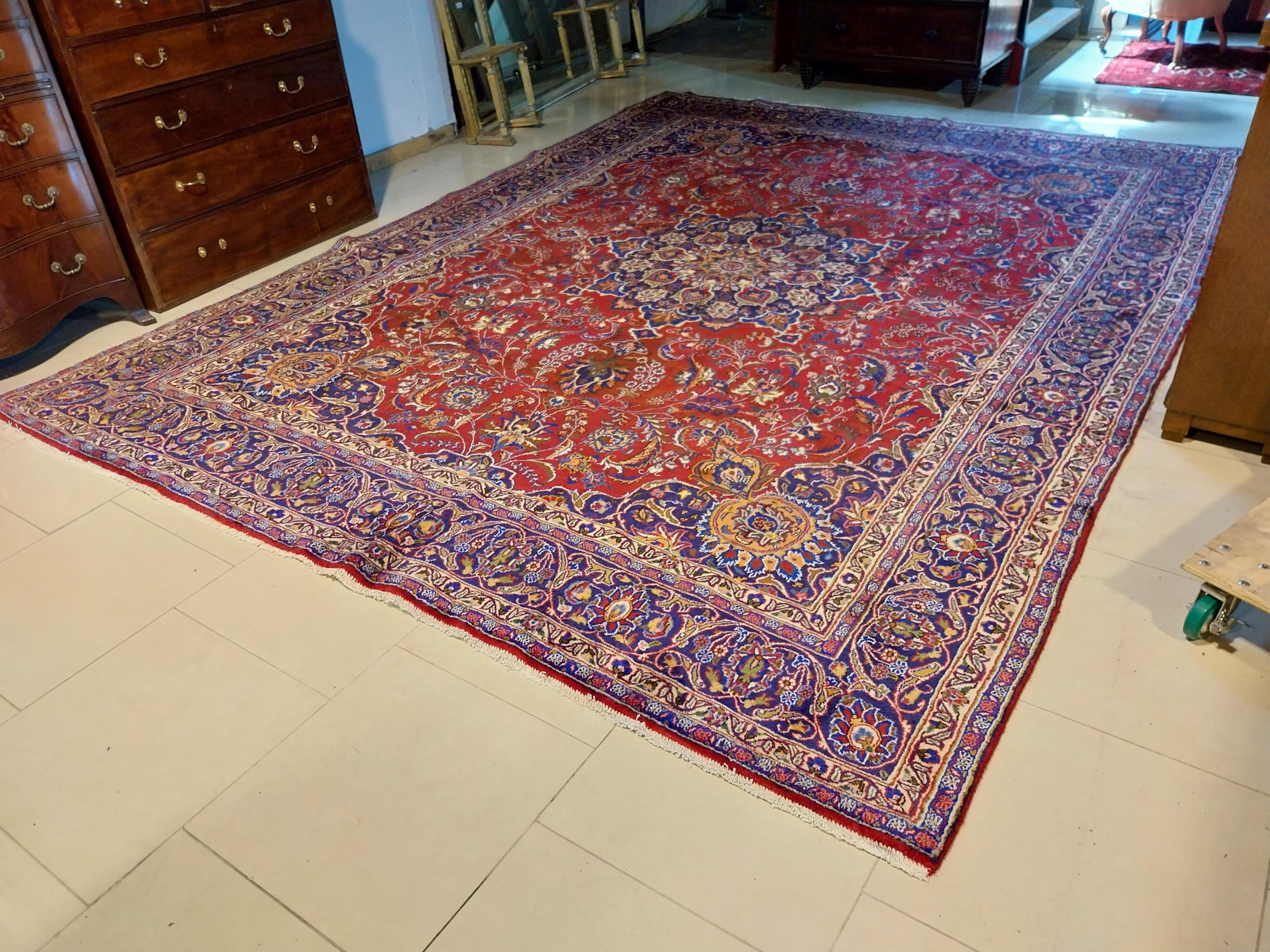 Decorative Persian carpet square {394cm L x 290cm W} - Image 2 of 4