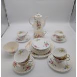 Edwardian twenty three piece Royal Doulton bone china tea set.