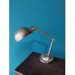 Polished metal retro industrial angle poised lamp {44cm H x 44cm W x 18cm D}