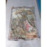 Decorative wall hanging tapestry Woodland scene {155 cm H x 110 cm W}.