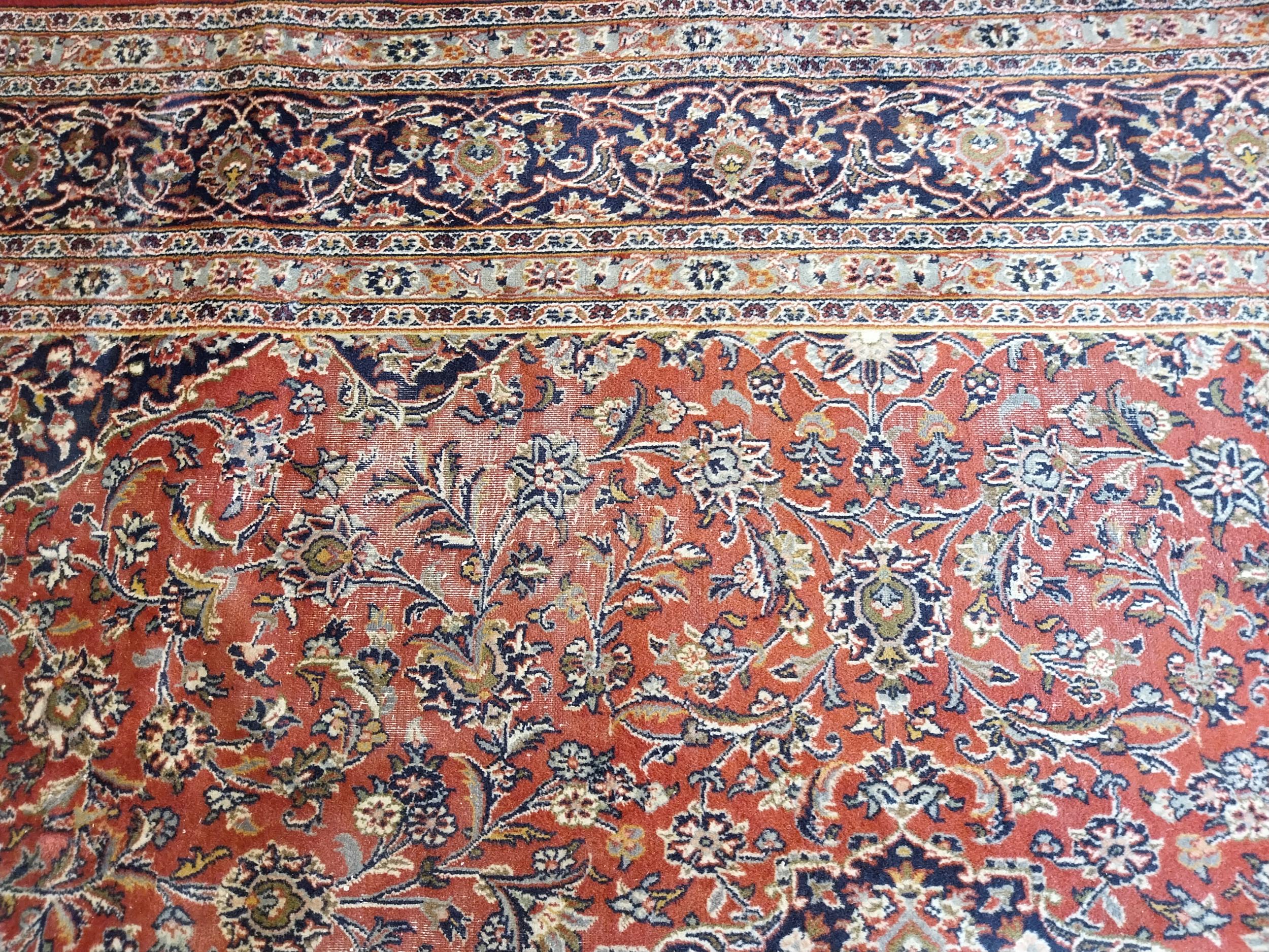 Good quality decorative Persian carpet square {384cm L x 291cm W} - Image 3 of 6
