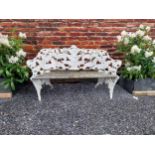 Good quality 19th C. cast garden bench with fern design {83 cm H x 148 cm W x 48 cm D}.