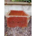 Salt glazed stone trough {H 30cm x W 62cm x D 50cm}