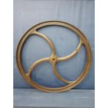 19th C. cast iron wheel {Dia 100cm}