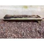 Cast iron trough {H 10cm x W 60cm x D 17cm}