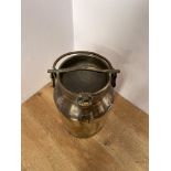 Brass milk churn {H 50cm x Dia 31cm}