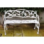 Cast iron bramble garden bench {H 81cm x W 131cm x D 32cm }