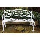 Cast iron bramble garden bench {H 81cm x W 31cm x D 32cm }