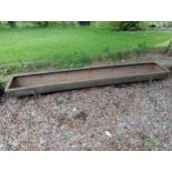 Cast iron trough ( Herbert Bale) {H 18cm x W 181cm x D 31cm}