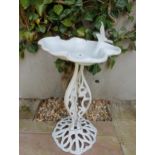 Cast iron bird bath