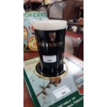 Guinness advertising counter font light. {15 cm H x 13 cm W x 9 cm D}.