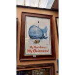 My Goodness My Guinness Gilroy framed advertising print. {68 cm H x 49 cm W}.