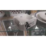 William Younger Scotch Ale Royal Doulton ceramic advertising ashtray. {3 cm H x 9 cm W x 9 cm D}.