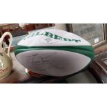 Signed Rugby Ball by Francois Pienaar and Conor O'Shea. Conor was manager of London Irish Rugby