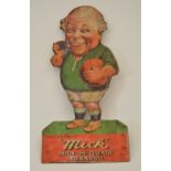 You can't beat "Mick" Mick McQuaid Tobacco advertising sign {49 cm H x 25 cm W}.
