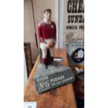 Player's Please No 6 Galway GAA player advertising figure. {25 cm H x 15 cm W x 11 cm D}.
