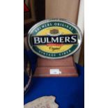 Original Bulmer's advertising counter light. {24 cm H x 23 cm W x 10 cm D}.