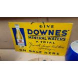 Give Downes' Mineral Waters A Trial Waterford advertising showcard {18 cm H x 39 cm W}.