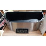 Five Guinness Ice Buckets. {15 cm H x 43 cm W x 6 cm D}.