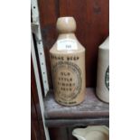19th C. stoneware ginger beer bottle M P O'Brien universal Providing Stores Edenderry {19 cm h x 7