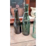 Two 19th C. bottles - Cantrell and Cochrane and Dublin Trading Co. {23 cm H}