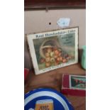 Real Herefordshire Cider framed advertising print. {19 cm H x 27 cm W}.