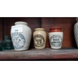 Three 19th C. ceramic cream pots - Hammersley, Manchester and Brooklands Dairy Creamery. Largest {10