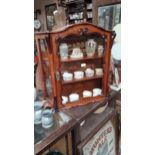 Mahogany Cadbury's Chocolate counter display cabinet. {64 cm H x 64 cm W x 22 cm D}.