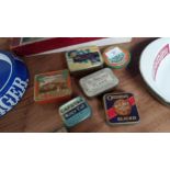 Six Tobacco advertising tins - Tam O'Shanter, St Bruno Flake, The Prince of Monaco, Ogden's Capstans