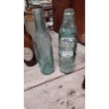 Kelly's Mineral Waters Athlone glass bottle {23 cm H x 6 cm Dia.} and Kelly Mineral Waters Athlone
