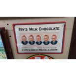 Fry's Chocolate Five Boys tin plate advertising sign. {20 cm H x 30 cm W}.