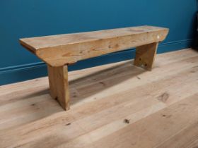 19th C. pine bench {43 cm H x 134 cm W x 26 cm D}.