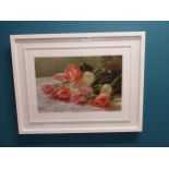 Mark O'Neill Bedside Bouquet limited edition print 32/100 signed in pencil mounted in frame {40 cm H