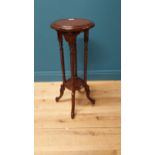 Good quality mahogany jardinière stand raised on barley twist columns and four outswept feet {78