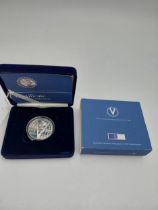 2001 Silver Proof Victorian Anniversary Crown in presentation case and with certificate of