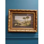 Gilt framed print - Landscape {34 cm H x 43 cm W}.