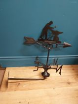 Cast metal weather vane. {58 cm H x 57 cm W}.