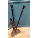 Pair of ebonised walking sticks BMW and Ford {90 cm L}.