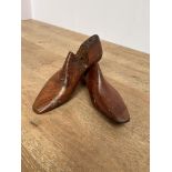 19th century wooden shoe lasts {W 27cm x H 10cm }.