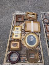 Collection of 19th C. gilt and wood picture frames.