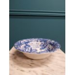 Copeland Spode blue and white ceramic fruit bowl. {7 cm H x 14 cm Dia.}.