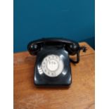 1950's Bakelite telephone. {14 cm H x 26 cm W x 22 cm D}