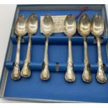 Set of six Irish Georgian silver Kings Pattern dessert spoons. Hallmarked in Dublin 1826 Maker T.