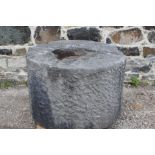 Kilkenny stone mill wheel {H 48cm x Dia 76cm}.