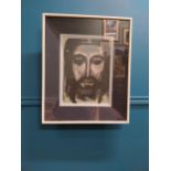 Framed print - Head of Christ - Evie Hone {59 cm H x 49 cm W}.
