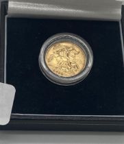 Edward VII gold half sovereign. 1910.