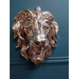 Decorative wall hanging Lion's mask. {53 cm H x 40 cm W}.